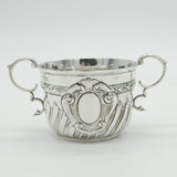 Victorian Sterling Silver Swirl Pattern Porringer Cup Antique 1898 London