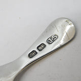 Irish George III Sterling Silver Tea Caddy Spoon Antique c1790 Dublin