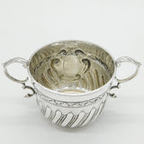 Victorian Sterling Silver Swirl Pattern Porringer Cup Antique 1898 London