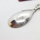 Berthold Muller Dutch Sterling Silver Religious Tea Caddy Spoon c1880 Antique