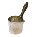 Victorian Sterling Silver Miniature Crested Brandy Pan Antique 1840 London