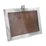 Edwardian Sterling Silver Fox Mask Picture Frame Antique 1908 Birmingham