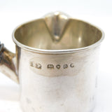 Victorian Sterling Silver Miniature Crested Brandy Pan Antique 1840 London