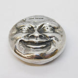 Sterling Silver Novelty Man in the Moon Vesta Case Vintage 1983 London