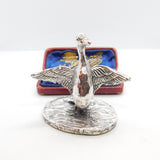 Sterling Silver Proud Duck or Drake Figurine Sculpture 2005 Sheffield Vintage