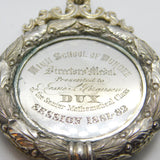 Dundee Scottish Provincial Sterling Silver Large High School of Dundee Fob 1881