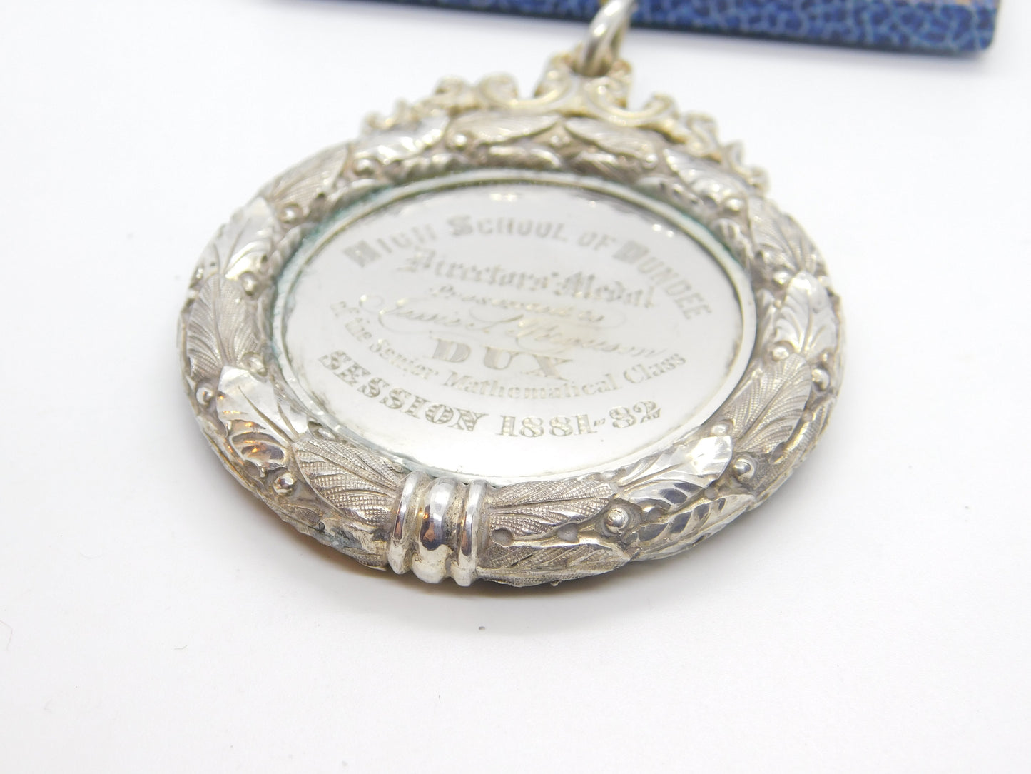 Dundee Scottish Provincial Sterling Silver Large High School of Dundee Fob 1881