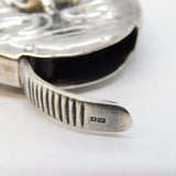 Sterling Silver Novelty Man in the Moon Vesta Case Vintage 1983 London