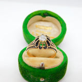 George III 18ct Yellow Gold & 0.5ct Old-Cut Diamond Dress Ring Antique c1820