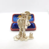 Cast Sterling Silver No. 1 Chimney Sweep Figurine Vintage 1971 London