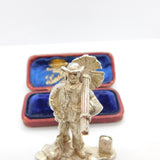 Cast Sterling Silver No. 1 Chimney Sweep Figurine Vintage 1971 London