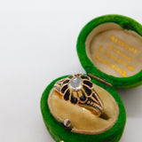 George III 18ct Yellow Gold & 0.5ct Old-Cut Diamond Dress Ring Antique c1820