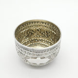 Victorian Sterling Silver Floral Pattern Sugar Bowl Antique 1891 London