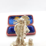 Cast Sterling Silver No. 1 Chimney Sweep Figurine Vintage 1971 London
