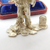Cast Sterling Silver No. 1 Chimney Sweep Figurine Vintage 1971 London