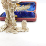Cast Sterling Silver No. 1 Chimney Sweep Figurine Vintage 1971 London