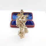 Cast Sterling Silver Dickens Style Figurine Vintage 1971 London