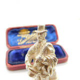 Cast Sterling Silver Dickens Style Figurine Vintage 1971 London