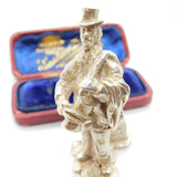Cast Sterling Silver Dickens Style Figurine Vintage 1971 London