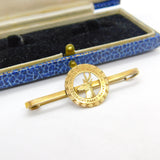 9ct Yellow Gold South African 'Union is Strength' Military Sweetheart Brooch WW1