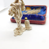 Cast Sterling Silver Dickens Style Figurine Vintage 1971 London