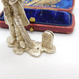 Cast Sterling Silver Street Sweeper Figurine Vintage 1971 London