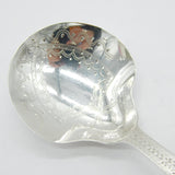 George III Sterling Silver Floral Pattern Tea Caddy Spoon Antique 1798 London