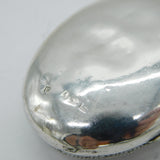 Victorian Sterling Silver Floral Pattern Sweetheart Locket Antique Birmingham