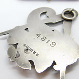 Large Sterling Silver Masonic Compass Cornucopia Warden Medal 1925 London