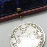 Queen Anne Silver 1708 Half Crown Coin Edinburgh Mint Fine Condition