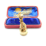 9ct Yellow Gold Large Lighthouse Charm Pendant Vintage 1965 London
