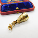 9ct Yellow Gold Large Lighthouse Charm Pendant Vintage 1965 London