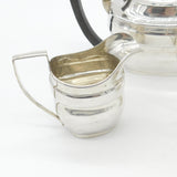 Asprey & Co. Sterling Silver Modernist Tea Set Antique 1915 Birmingham Art Deco