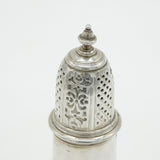 George II Sterling Silver Muffineer Sugar Caster Antique 1737 London Samuel Wood