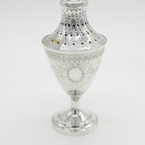 Early 19th Century Danish Sterling Silver Floral Sugar Caster Antique 1828