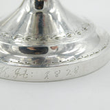 Early 19th Century Danish Sterling Silver Floral Sugar Caster Antique 1828