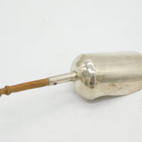 George III Sterling Silver & Wooden Handle Sugar Spoon Antique 1800 Birmingham