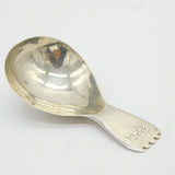 George III Sterling Silver Razor Edge Terminal Caddy Spoon Antique 1807 London