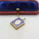 Arabic 18ct Yellow Gold Quran Style Locket Charm or Pendant Vintage c1970