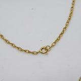 14ct Yellow Gold Rope Chain Necklace Vintage c1970 48cm Length