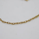 14ct Yellow Gold Rope Chain Necklace Vintage c1970 48cm Length