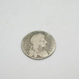King Charles II Silver Maundy Fourpence Coin 1675 Worn Condition Antique