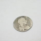 King Charles II Silver Maundy Fourpence Coin 1675 Worn Condition Antique