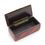 George III Lacquered Wood Effect Snuff Box with 9ct Gold Shield Antique c1800