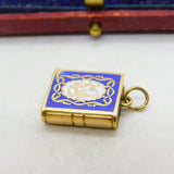 Arabic 18ct Yellow Gold Quran Style Locket Charm or Pendant Vintage c1970