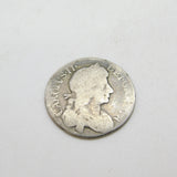 King Charles II Silver Maundy Fourpence Coin 1675 Worn Condition Antique