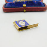 Arabic 18ct Yellow Gold Quran Style Locket Charm or Pendant Vintage c1970