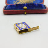 Arabic 18ct Yellow Gold Quran Style Locket Charm or Pendant Vintage c1970