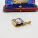 Arabic 18ct Yellow Gold Quran Style Locket Charm or Pendant Vintage c1970