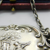 Edwardian Sterling Silver Romantic Lute Player Pin Cushion 1902 Birmingham
